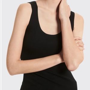 Michael Kors 100% Cashmere Black Ripped Tank Top